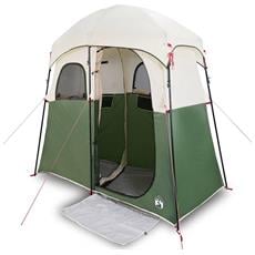 Tenda Doccia Da Campeggio Outsunny 122x122x213cm - Spogliatoio Portatile Verde
