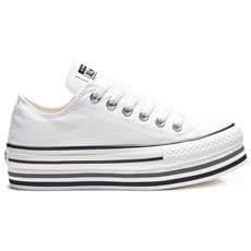 platform converse bianche