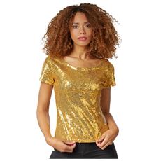 Kontatto Maglia fili e paillettes nera - Calibro Shop