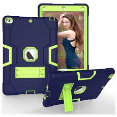 A-BEAUTY Custodia Rotante Compatibile con iPad (9,7 Pollici, 2018/2017 Modello, 6/5 Generazione) / iPad Air 2/Air 1, Antiurto Trasparente Cover, Auto Svegliati/Sonno, Argento