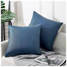 colore: Crema confezione da 2 pezzi Sleepdown 100% cotone spazzolato Coppia di federe per cuscino in morbida flanella 50 x 75 cm 