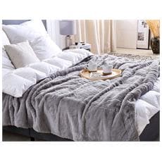 Coperta Ponderata VidaXL 220x235 Cm 11 Kg - Grigia, Tessuto Traspirante, Perline Di Vetro - Foto 5