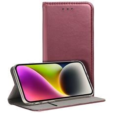 Cadorabo Custodia Flip Per Huawei P10 Lite – Cover Rossa Mela Con Chiusura Magnetica E Fessura Per Carte - 3