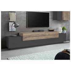 Mobile TV VidaXL In Legno Di Mango Grezzo – 120x30x40 Cm, 2 Ante E 1 Cassetto, Stile Classico