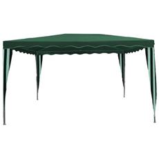 Gazebo Poliestere Metri 2x3 Verde E Bianco - Gazebo Poliestere 2x3 Verde/bianco