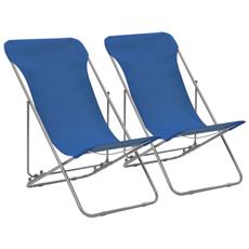 Sedia da spiaggia pieghevole con cuscino sedia per spiaggia campeggio BRAVO HOME alluminio e textilene giardino 5 posizioni 