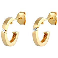 Orecchini A Perno THOMAS SABO Donna - Argento 925 Con Zirconi Neri - Design Geometrico Fatto A Mano