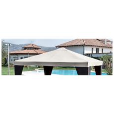 Tidyard Tetto di Ricampio per Gazebo da Giardino a 2 Strati 4x3 m,Telo Copertura Superiore Tetto per Gazebo da Giardino 