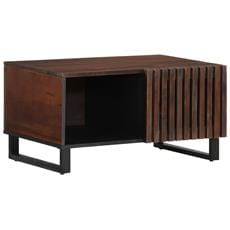 Tavolino Da Salotto Rovere Marrone 80x80x40cm Legno Multistrato