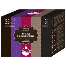 GOCCE DI CAFFE - Kit Degustazione 4 Aromi di Caffè - 5 Capsule di...