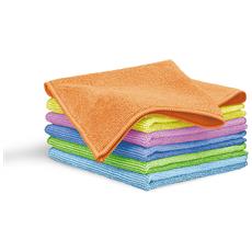Set Di 6 Strofinacci Da Cucina In Spugna 100% Cotone 30x30 Cm - MALLOWEX, Super Assorbenti, Asciugatura Rapida, Colore Nero