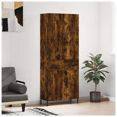 vidaXL Credenza Rovere Affumicato 34,5x34x90 cm | Mobile Salvaspazio