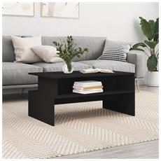 VidaXL Tavolino Da Salotto Quadrato 100x100x40 Cm - Rovere Fumo, Legno Multistrato E Metallo - 3