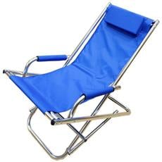 Milani Home s.r.l.s Poltrona Sedia Regista TEXTILENE Grigia per Campeggio Spiaggia Mare Piscina Giardino Esterno