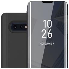 Custodia Cadorabo Clear View Per Xiaomi Redmi Note 10 Pro – Nero Tormalina – Specchio Con Funzione Stand E Chiusura Magnetica