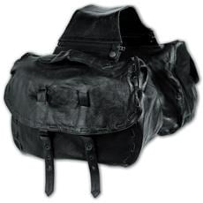 Porta Attrezzi Oggetti Barilotto Forcella Moto Custom Chopper Nero