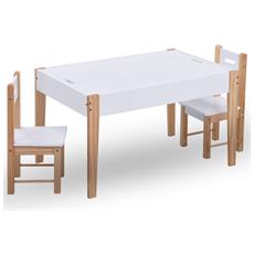 LIANGJUN-Set tavolo e sedie Bambini Tavolo E Sedie Bambini Legno Massiccio Bambino Scrivania Bambino Tabella delle attivit/à Gioco Soggiorno Sicurezza Sopportando Forte Scuola Materna 4 Colori