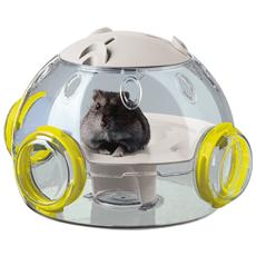 PawHut Gabbietta Per Criceti 3 Piani Con Casetta, Ruota, Ciotola E Tubi Azzurro 86506907