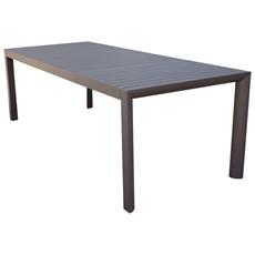 Tavolo Da Giardino Tavolino Da Balcone Tavolo Pieghevole In Resina 183x76x72cm Metallo Richiudibile A Valigetta Bianco Tavolo Da Esterno - Foto 2