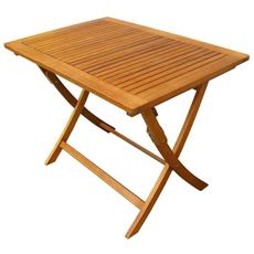 Tavolo tavolino Pieghevole HWC-D47 Legno di Pino Metallo /Ø 70cm