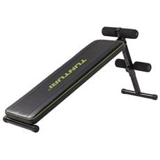 Panca Piana Palestra SPORTNOW - Capacità 300 Kg, Imbottitura PU, Piedi Antiscivolo, Per Casa/palestra, 106x26x48 Cm
