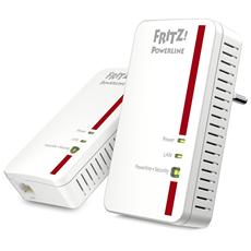 FRITZ - Powerline1000E Kit di 2 Powerline 1200 Mbps 1 x...