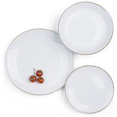 Excélsa Set Piatti Excelsa Liberté 18 Pezzi - Porcellana Bianca