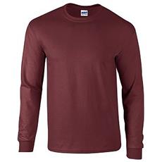 Uomo Maglia Manica Lunga 100% Cotone Gildan Uomo Maglia Manica Lunga 100% Cotone Gildan