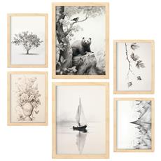 Colore Telaio in legno chiaro