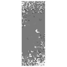 Lupia Appendiabiti da Parete 49X139 cm Black Gears