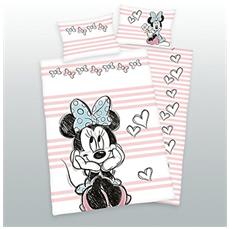 Bianco/Blu 40 x 60 cm 100 x 135 cm Herding Disney Mickey Mouse Set di Biancheria da Letto Cotone 