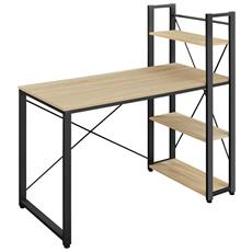 Dmora - Scrivania Salome, Scrittoio Multiuso, Tavolo Per Ufficio Porta Pc Piano Di Lavoro 171x62 H150 Cm Grigio 87283454