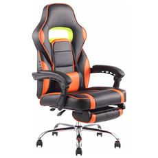 CLP Sedia Gaming Ufficio Ricardo XL in Similpelle I Poltrona Racing Carico Max 150KG I Poltrona Sportiva Regolabile I Poltrona Ergonomica Nero_Arancione CLP Sedia Gaming Ufficio Ricardo XL in Similpelle I Poltrona Racing Carico Max 150KG I Poltrona Sportiva Regolabile I Poltrona Ergonomica Nero_Arancione