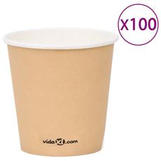 Fjfhgu Bicchieri di Carta USA e Getta Bicchieri di Carta USA e Getta 100 * 9 Once 100 Personalizzabili 250 ml / 400 ml / 500 ml 3 Formati a Scelta 