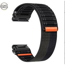 Weideworld Cinturino In Silicone Per Garmin Fenix 7X/6X/5X (26mm), Morbido, Traspirante, Ricambio, Nero