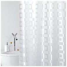 120 x 200 cm Tenda da Doccia con Anelli Antischimmel Bianco Swanson Edel 120//180//200 x 200 cm Moderno