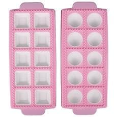 2 Pezzo Il giro Stampo per Raviolini Quadrati Plastica Tortelli Quadrati in Plastica Tagliere per Ravioli Raviolamp Giallo Rosa 20 Ravioli Grandi Tondi Quadrati 