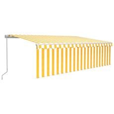 Tenda da Sole Retrattile Manuale con Pali 3x2,5 m Antracite