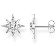 CZ Perno Con Cerchio Duo - Pendente In Zirconia Cubica Con Cerchio 18 Mm, Finitura Argento