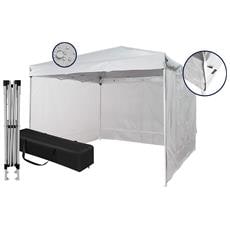 Gazebo Pieghevole 3x3m Impermeabile - Tenda Da Esterno Richiudibile A Fisarmonica Con Sacca
