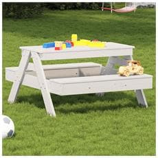 VidaXL Tavolo Da Picnic Per Bambini 88x122x58 Cm Legno Impregnato Pino - 10