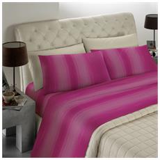 Banzaii Completo Lenzuola Made in Italy con Cotone Alta qualità Maxi Fuxia per Materasso 180 cm, Altezza Fino a 35 cm 