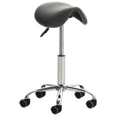 Sgabello Da Officina Con Ruote E Cassetta Attrezzi – Sedile Imbottito, Altezza 38 Cm, Dimensioni 38x35x36 Cm, Per Emergenza E Manutenzione