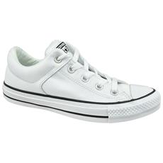 converse bianca pelle