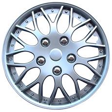 SERIE 4 BORCHIE - 4 COPRICERCHI COPPE RUOTA 14 PER FIAT FIORINO 08