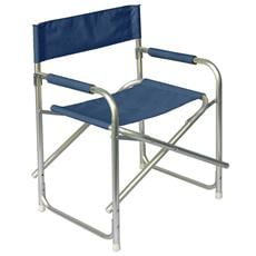 Euronovità Srl Sedia da Mare Regista Rossa Pieghevole in Alluminio Tubo Robusto 24mm Poltrona Mare Spiaggia Giardino Campeggio 81x57x34cm 