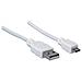 ICOC MUSB-A-018W - Cavo USB 2.0 A / Micro B 1,8m Bianco - Foto miniatura 3