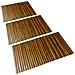 Set 3 Pz Stuoia Per Bagno In Acacia 80 X 50 Cm - Foto miniatura 1