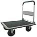 Carrello Piattaforma Pianale Portatutto Manuale Mm. 910x610xh870 Con Ruote Gommate Diametro Mm. 190 Portata Kg. 350 Che Non Forano Per Terreni Sconnessi Con Manico Pieghevole - Foto miniatura 1