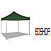 Tetto Gazebo Richiudibile 3x3mt Ricambio Tessuto Oxford Impermeabile Verde - Foto miniatura 1